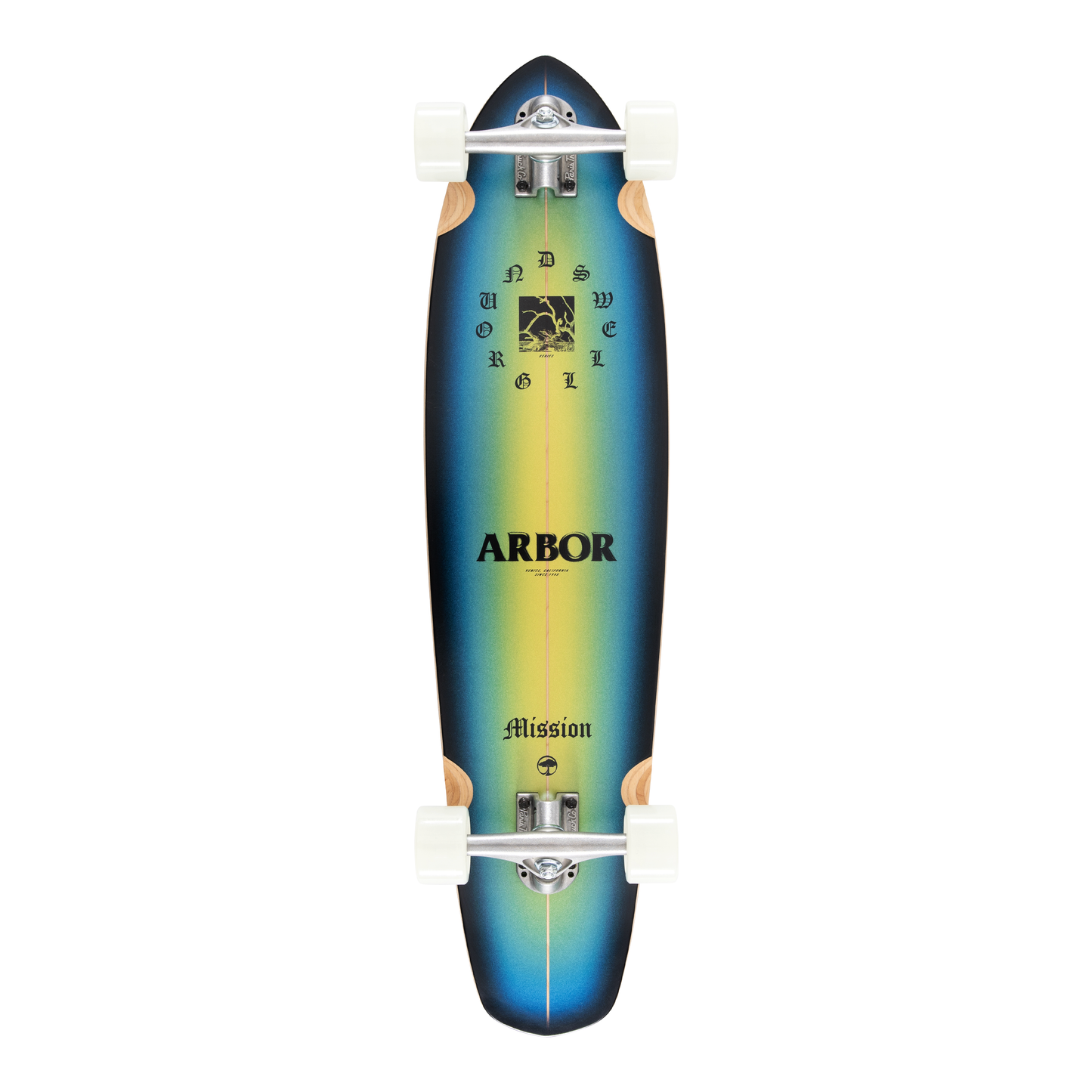 Arbor Performance Complete - Groundswell Drifter Mission longboard - bottom