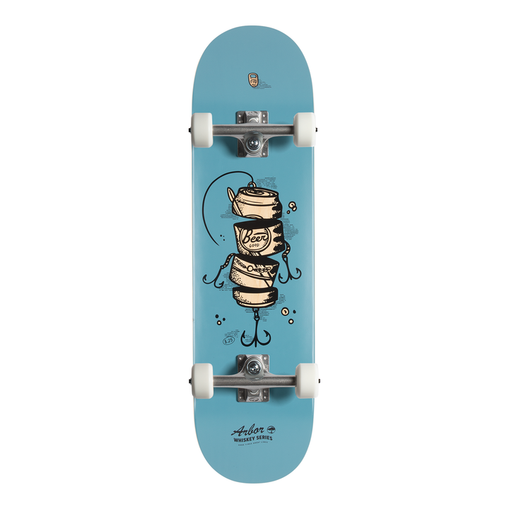 Arbor Whiskey Series Complete Skateboard graphic with Arbor Trucks