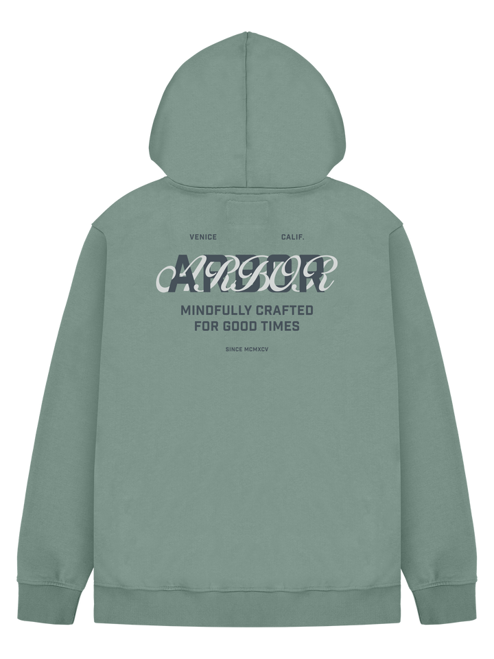 Arbor Apparel - Interlock Hooded Sweatshirt Hoodie - back