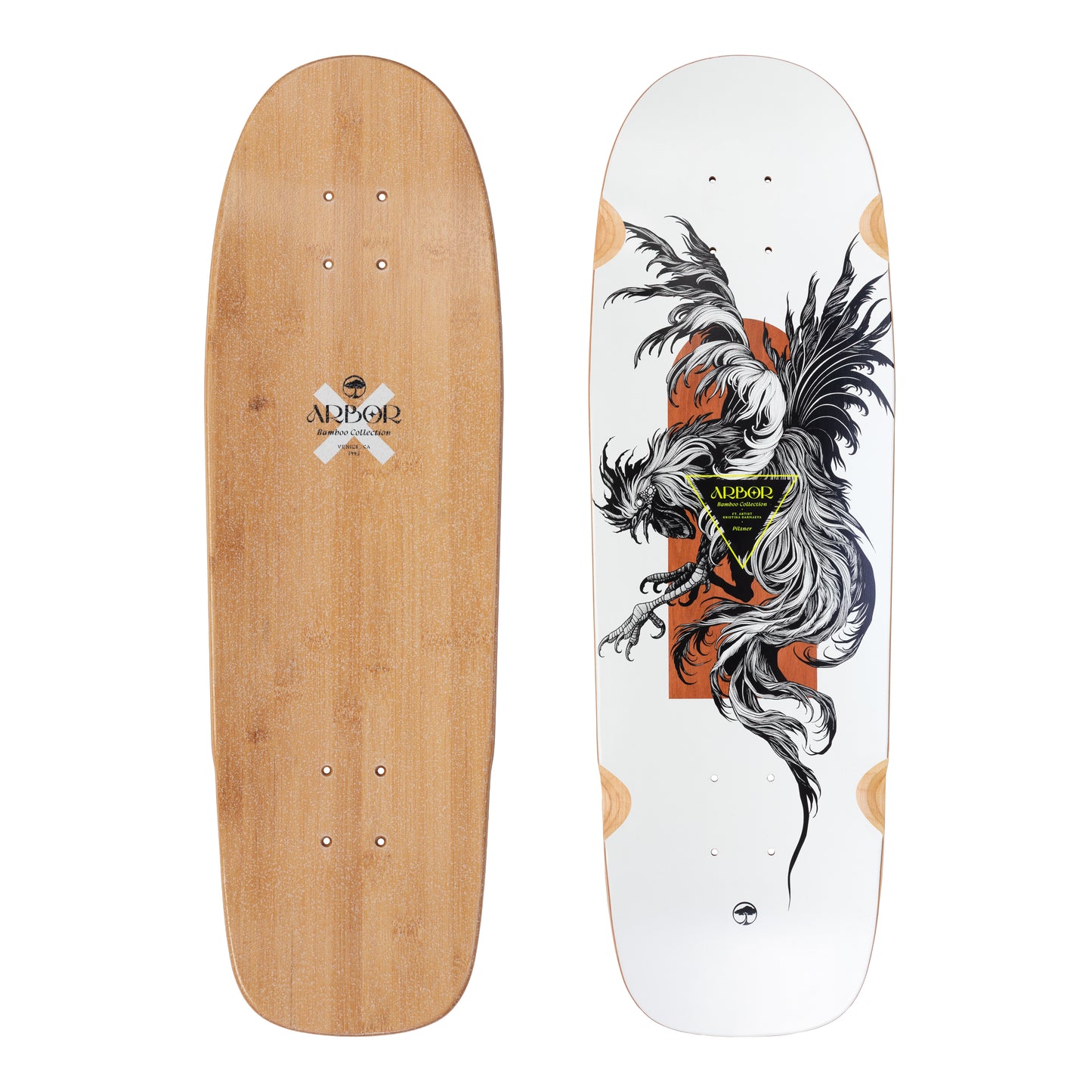Arbor Cruiser skateboard Deck - Bamboo Pilsner XL K Darmaeva