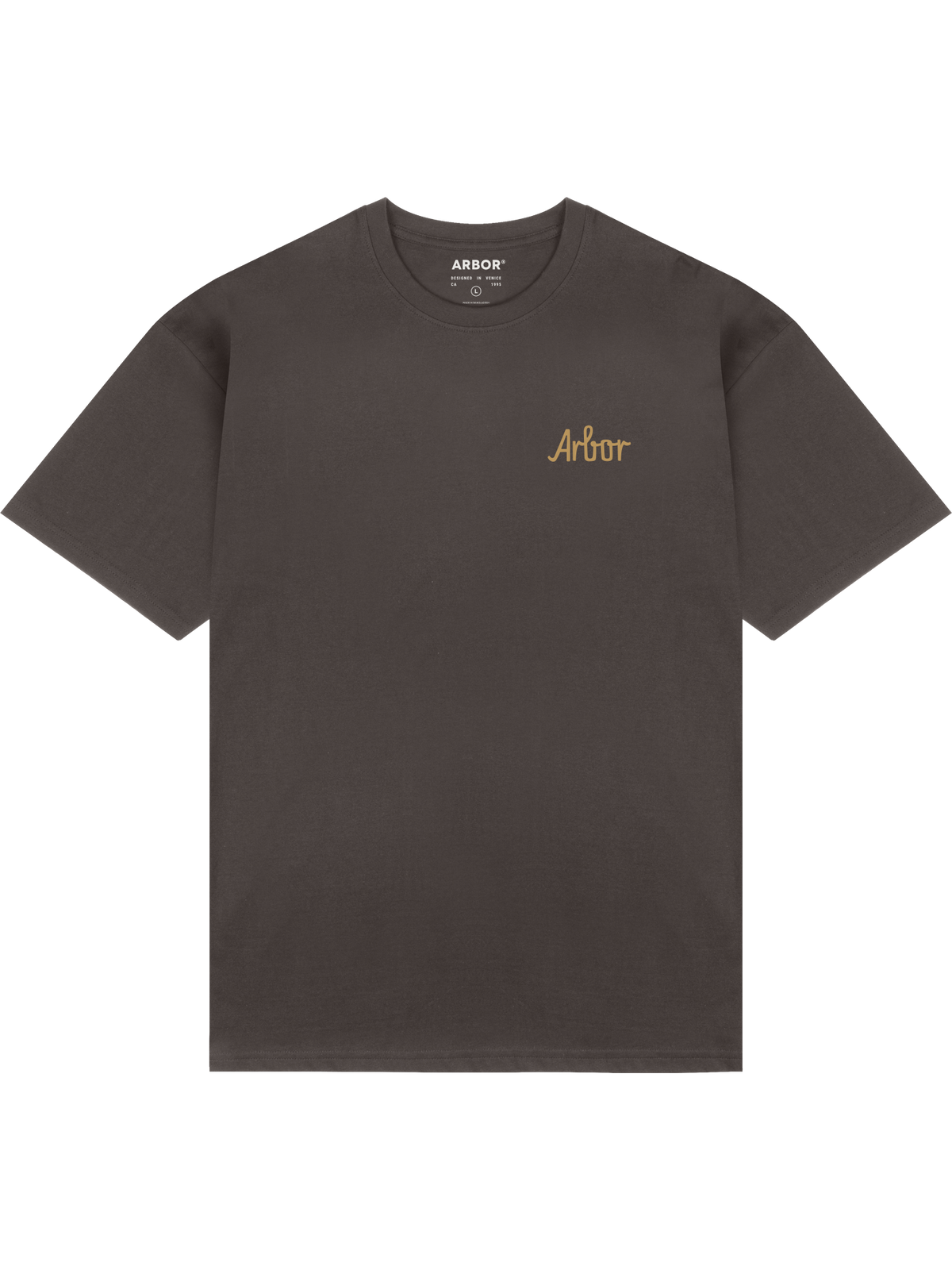 Arbor Poppy T-Shirt Tee Faded Black