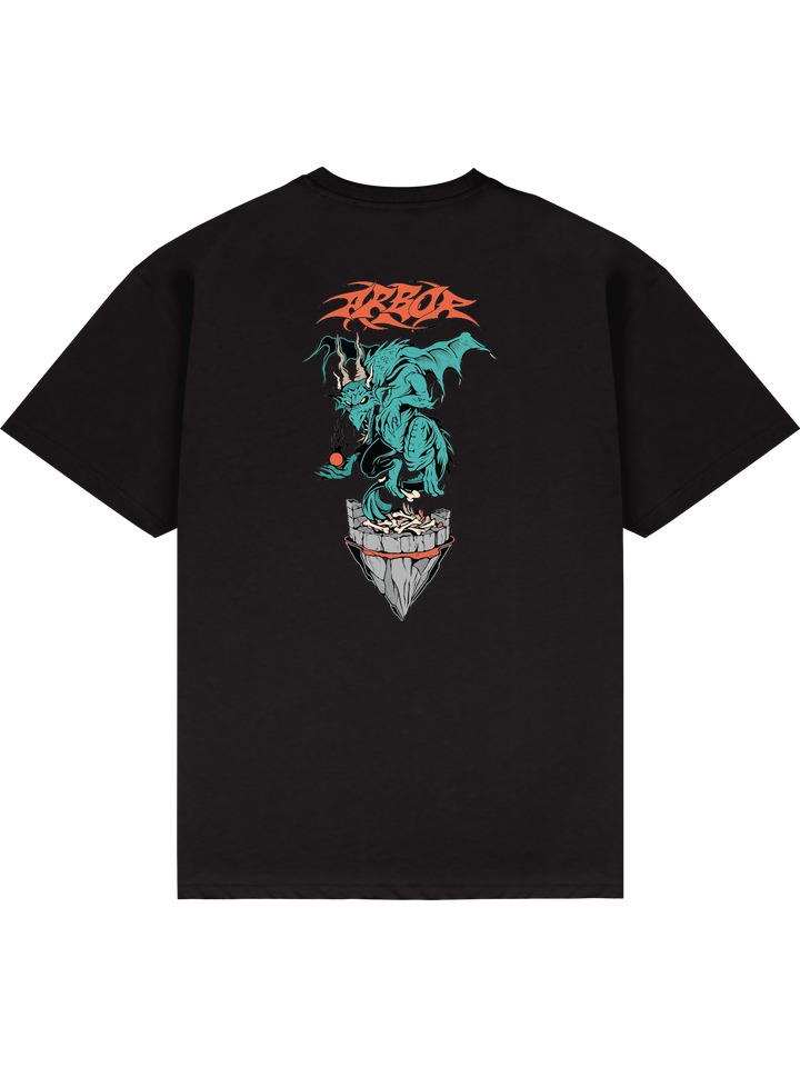 Arbor Beast T-Shirt Tee Faded Black graphic