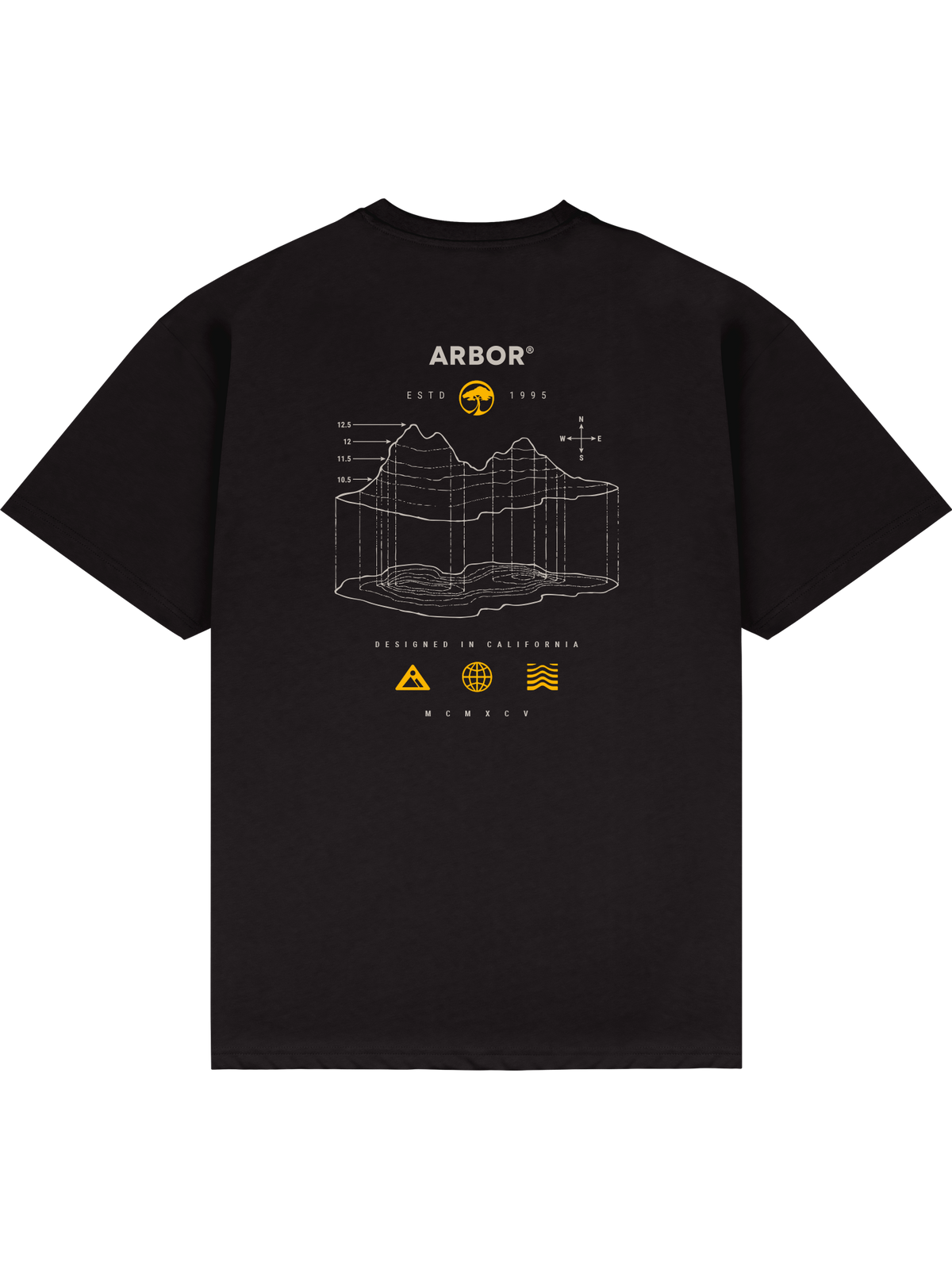 Arbor Coda T-Shirt Tee Black graphic