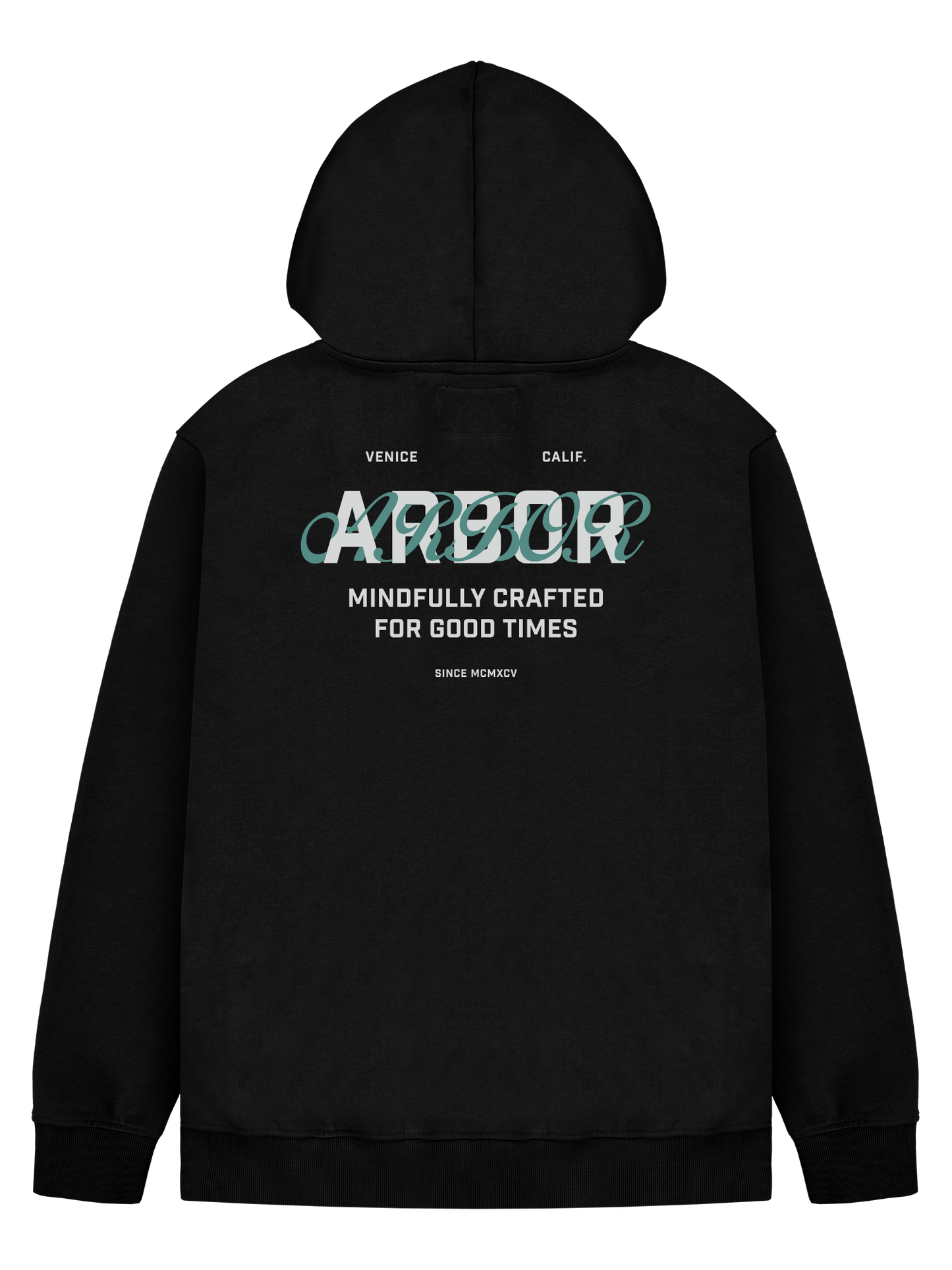 Arbor Apparel - Interlock Hooded Sweatshirt Hoodie - back