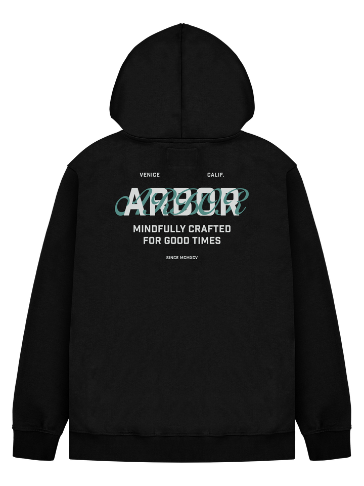 Arbor Apparel - Interlock Hooded Sweatshirt Hoodie - back