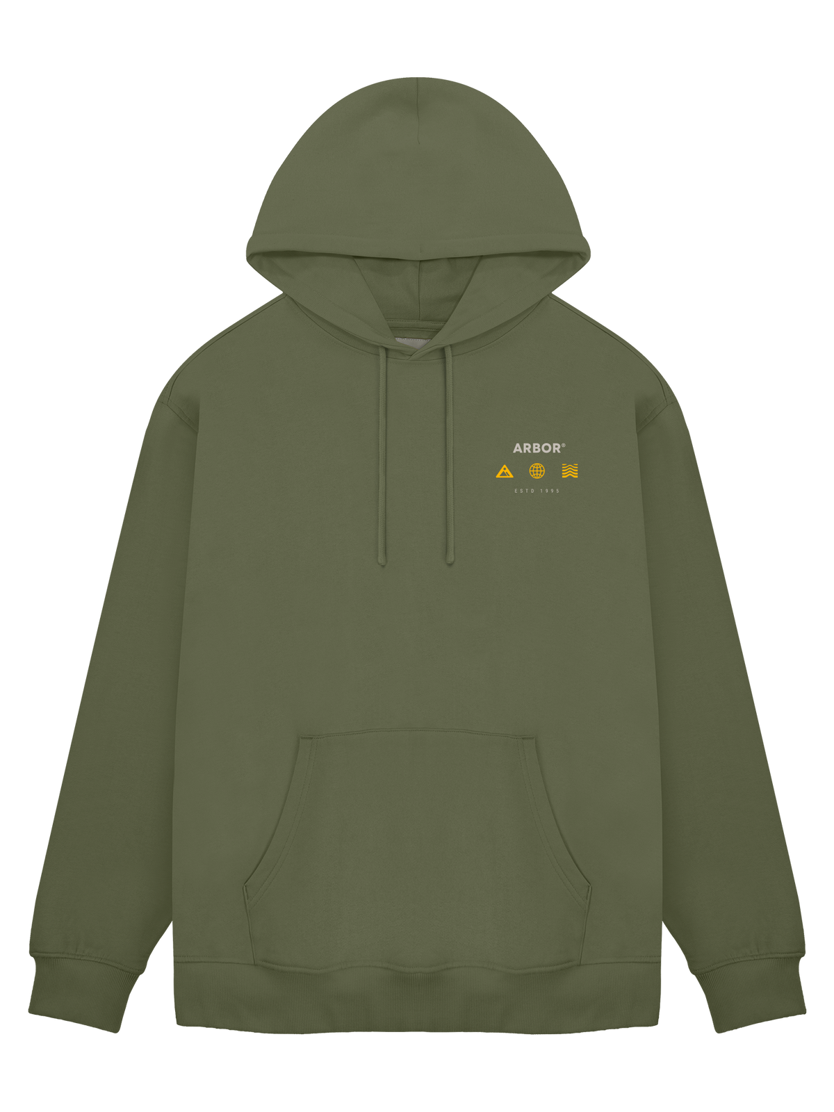 Arbor Coda Hooded Sweatshirt Hoody Fleece Army Green