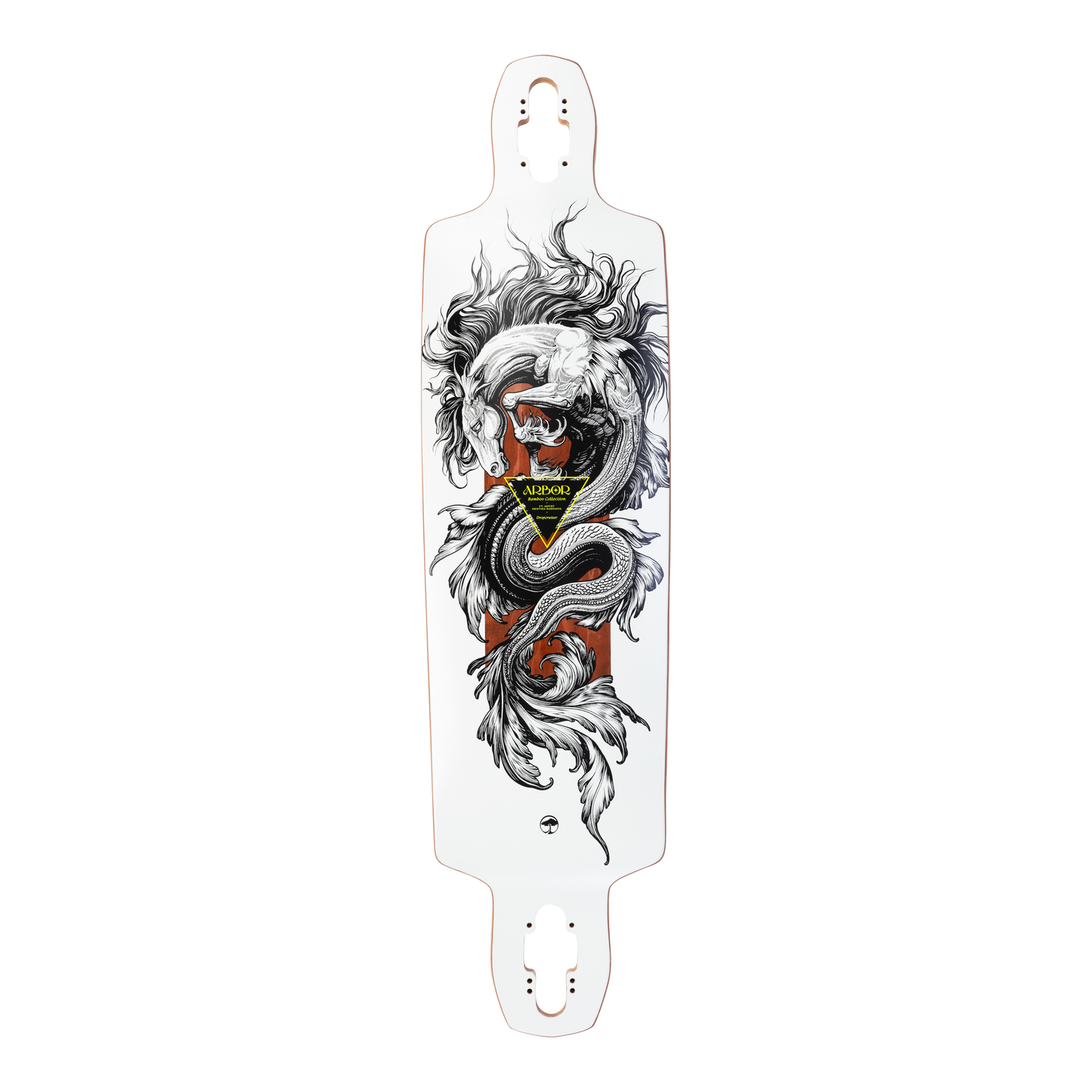 Arbor Cruiser Longboard Deck - Bamboo Dropcruiser K Darmaeva - graphic