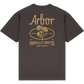 Arbor Poppy T-Shirt Tee Faded Black graphic