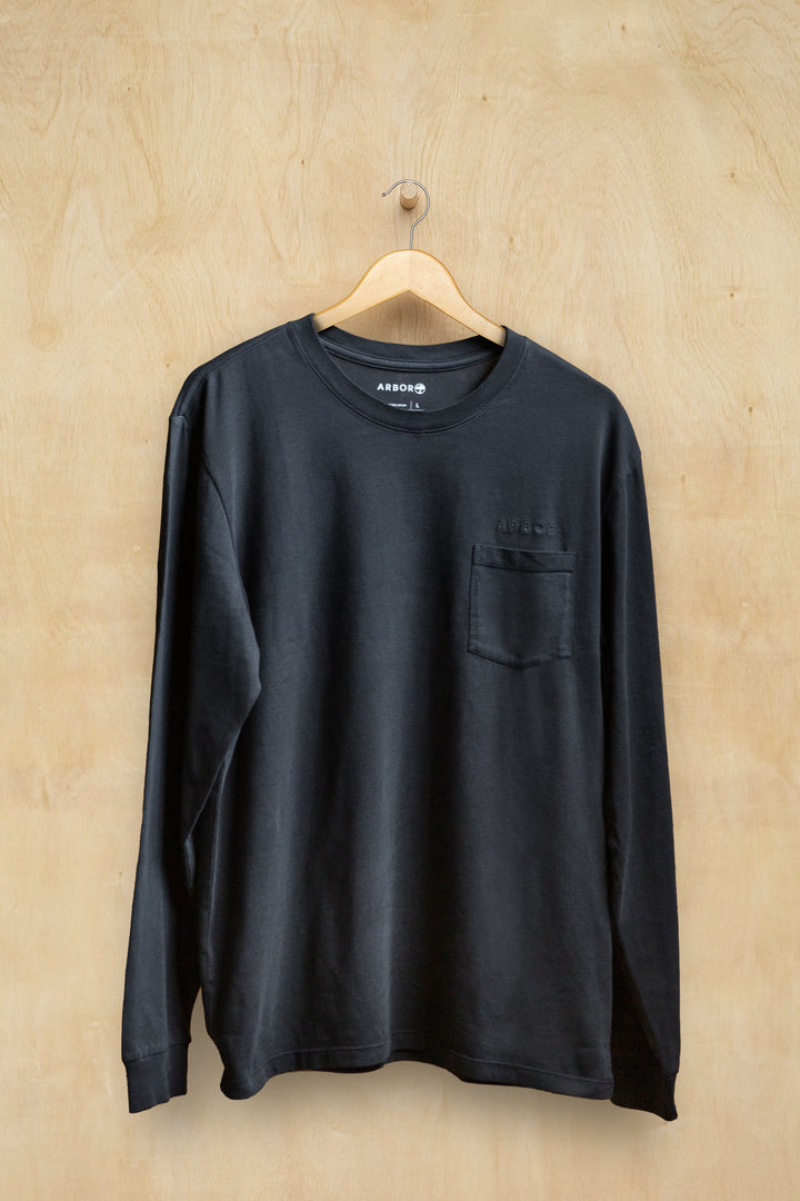 Surplus Long Sleeve Pocket Tee - Black