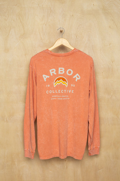 MTN Long Sleeve Tee - Mineral Wash Amber